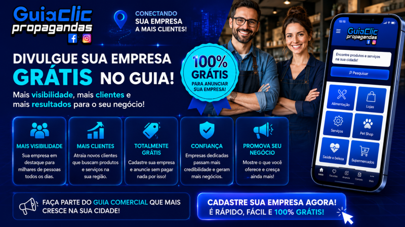 DIVULGUE SUA EMPRESA GRÁTIS NO GUIA
