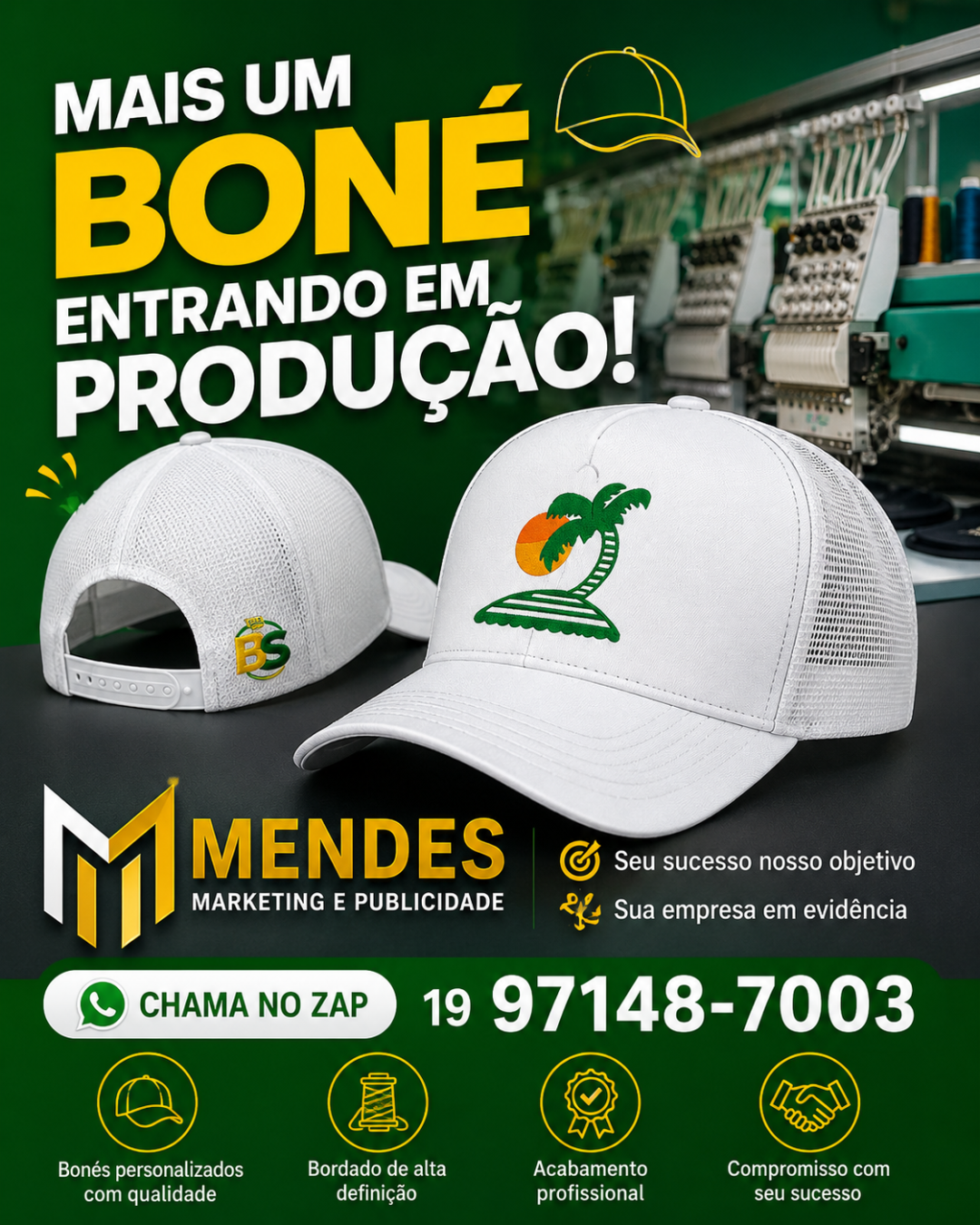 Boné personalizado